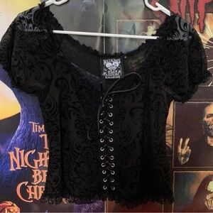 KILLSTAR lace up corset top